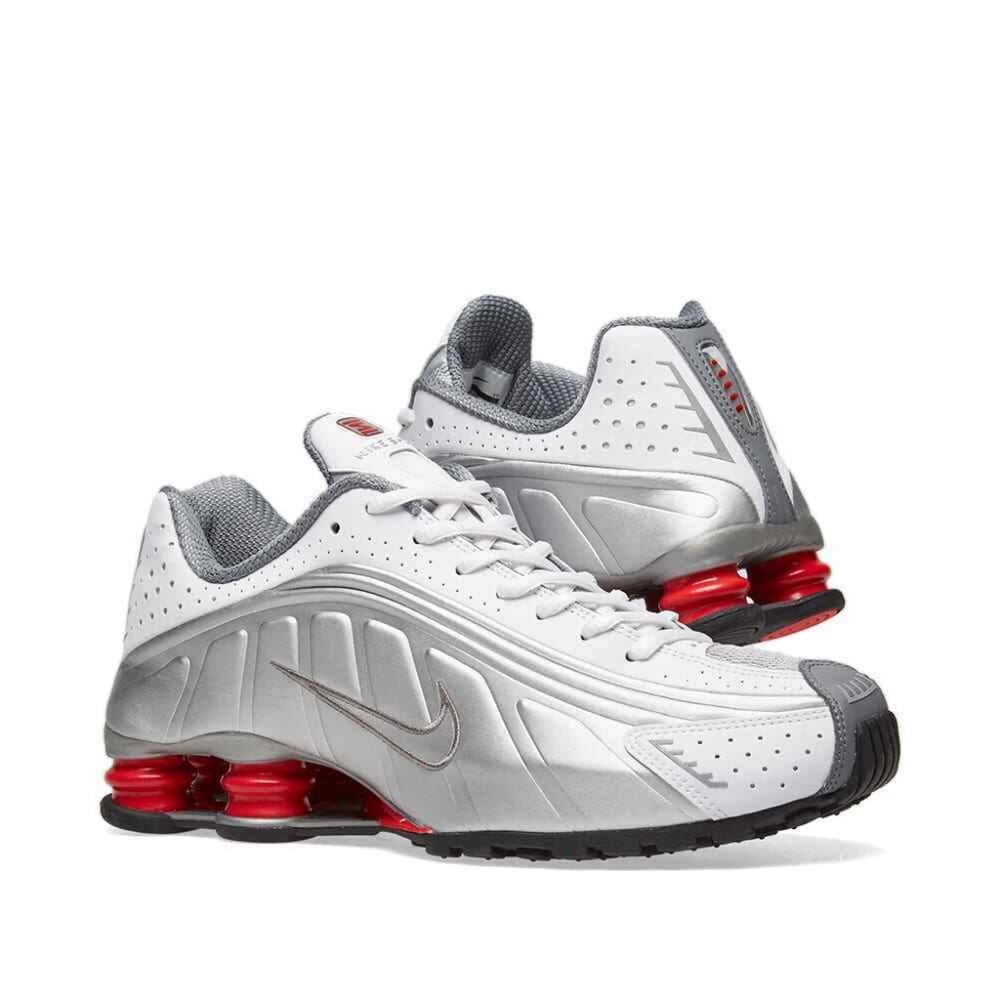 AUTHENTIC NIKE SHOX R4 White Red Men sizes - Picture 2 of 2
